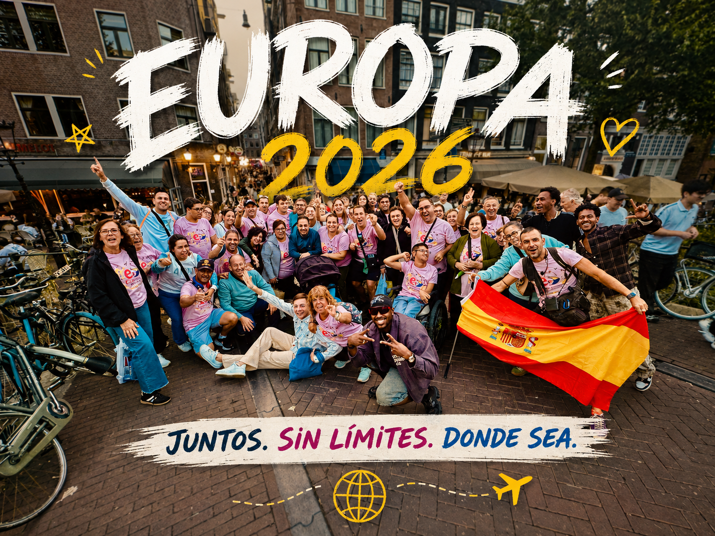 Viaje de toda la asociación por Europa en 2026. Juntos, sin límites, donde sea.